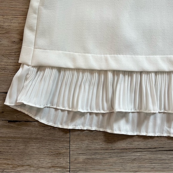 SUNCOO Ivory Pleated Hem Blouse - Picture 2 of 5